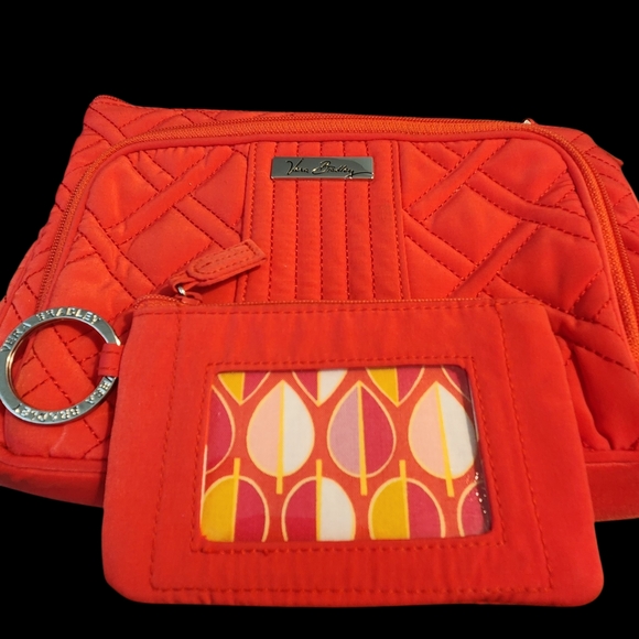 Vera Bradley Handbags - Vera Bradley Quilted Coral Handbag & Coin Set》● Read Below B4 Buying